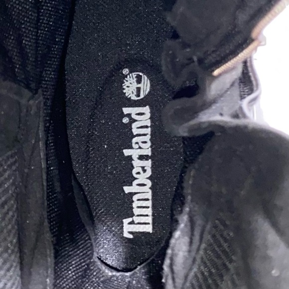 Timberland Tall Boot Waterproof Side Zip Malynn Black Red leather NEW womens 6 - Picture 9 of 10